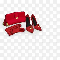 红色鞋子包包