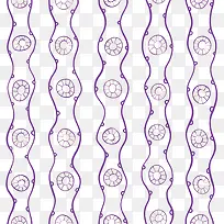 手绘紫色几何装饰曲线