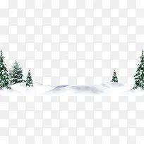 下雪场景装饰边框免费下载