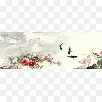 中国风水墨画背景图