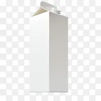 白色简约牛奶盒装饰图案