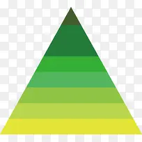 矢量创意设计深绿色三角形统计数