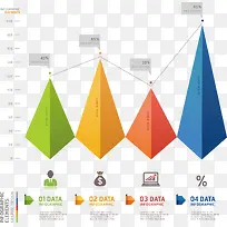 矢量商务图表