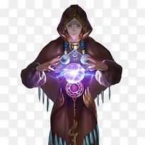 高清棕色服装玄幻人物