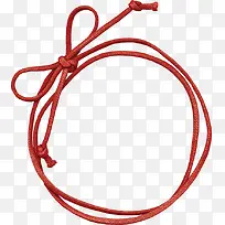 红色绳索环形装饰