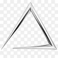 银色三角金属