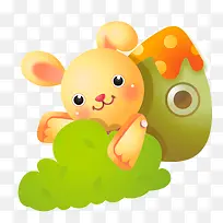 彩色小兔子素材
