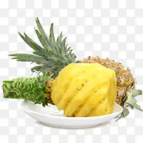 菠萝和盘子