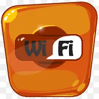WiFi无线橡胶图标