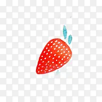 草莓装饰元素卡通手绘