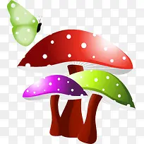 彩色毒蘑菇