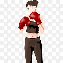 美女拳击手