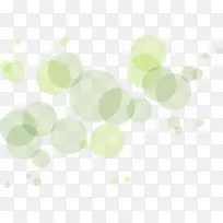 绿色圆点漂浮
