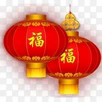 红福双灯笼