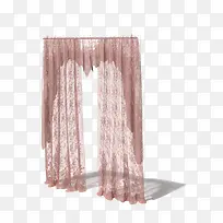 粉色精美欧式窗帘