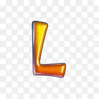 水滴字母L