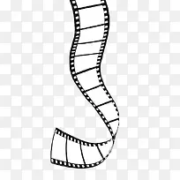胶片曲线形状的木梯