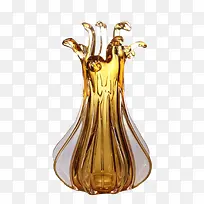 黄色水晶花瓶