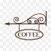 coffee咖啡店装饰图案