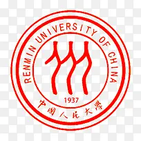 中国人民大学透明校徽