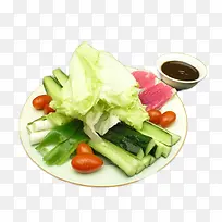 一盘黄瓜白菜拼盘免扣素材