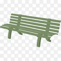 绿色的卡通夏天的椅子