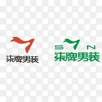 矢量柒牌男装标识素材