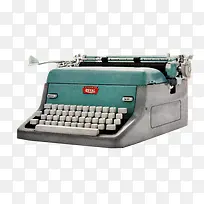 绿色旧式国外打字机