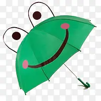 绿色可爱青蛙雨伞
