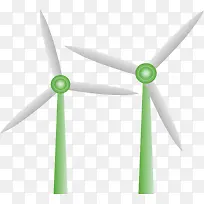 绿色能源节能风车