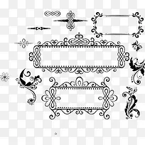 边框花纹法式花纹矢量素材