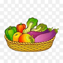 卡通蔬菜和水果