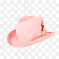 粉色带帽子