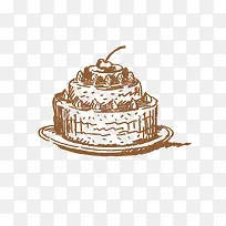 手绘生日蛋糕设计