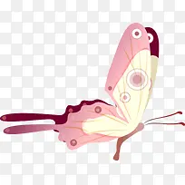 粉色卡通蝴蝶