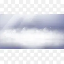 朦胧的云雾海报背景