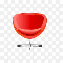 矢量3D红色椅子