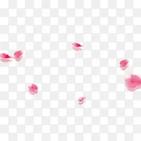 简单粉色花瓣背景图