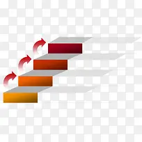 创意阶梯流程图