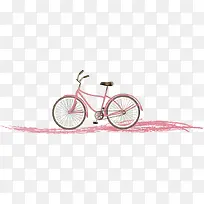粉色梦幻自行车