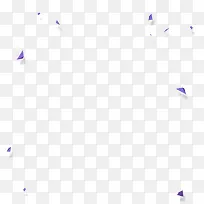 紫色几何体石块不规则漂浮