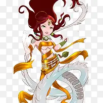红色头发的女娲
