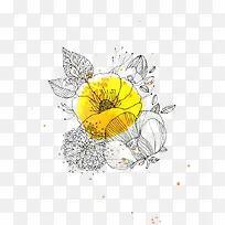 手绘花