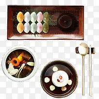 点心拌饭汤