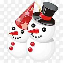 俩个可爱的雪宝宝