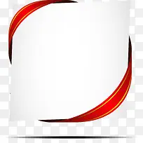 矢量红色绸带