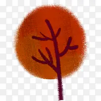 水墨树