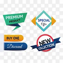 新品标签矢量