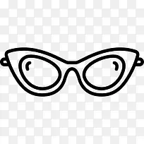 猫眼眼镜图标