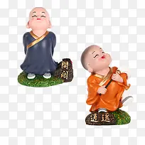 小和尚摆件开阔逍遥
